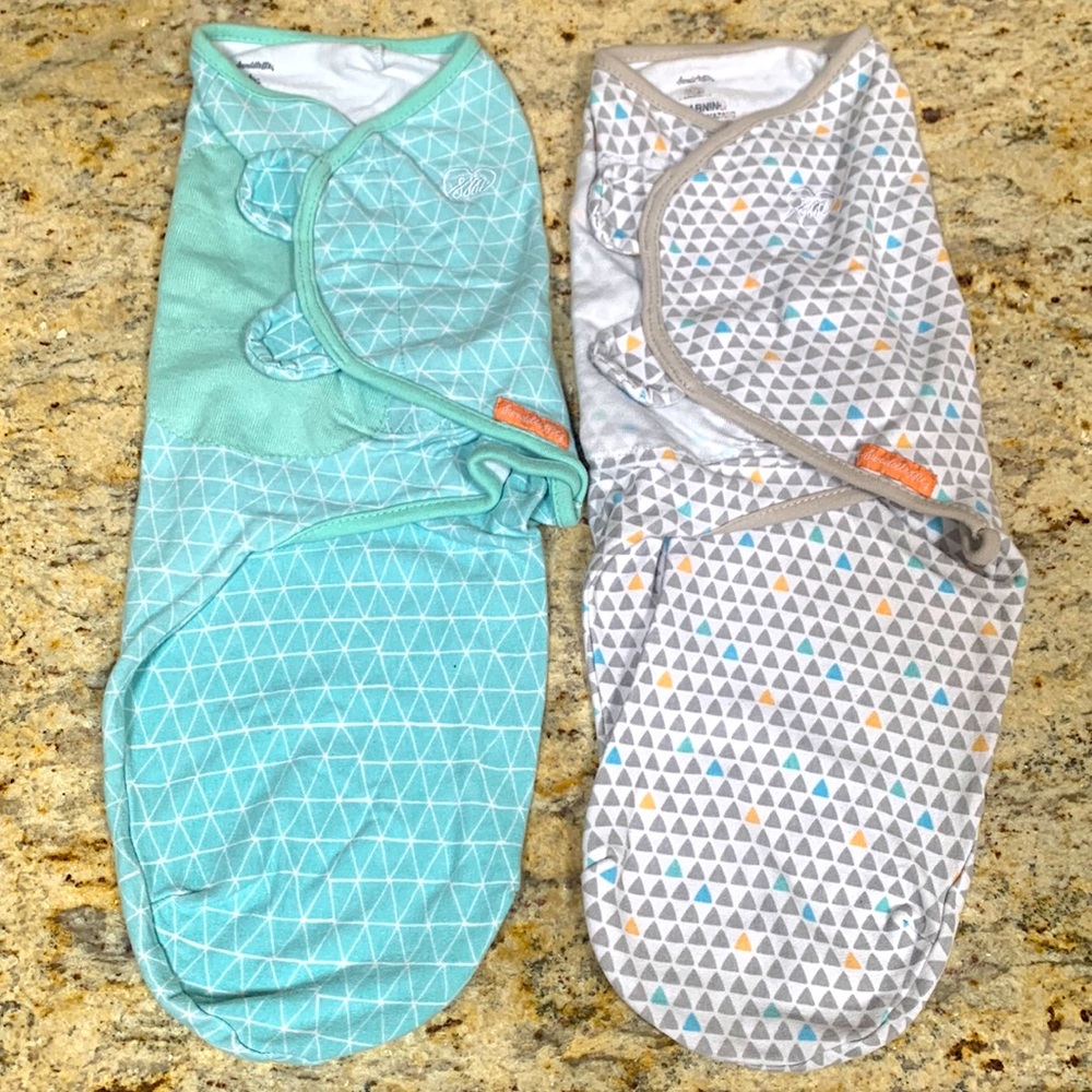 (2) SwaddleMe Swaddle Wraps Sleep Sack Sz Large